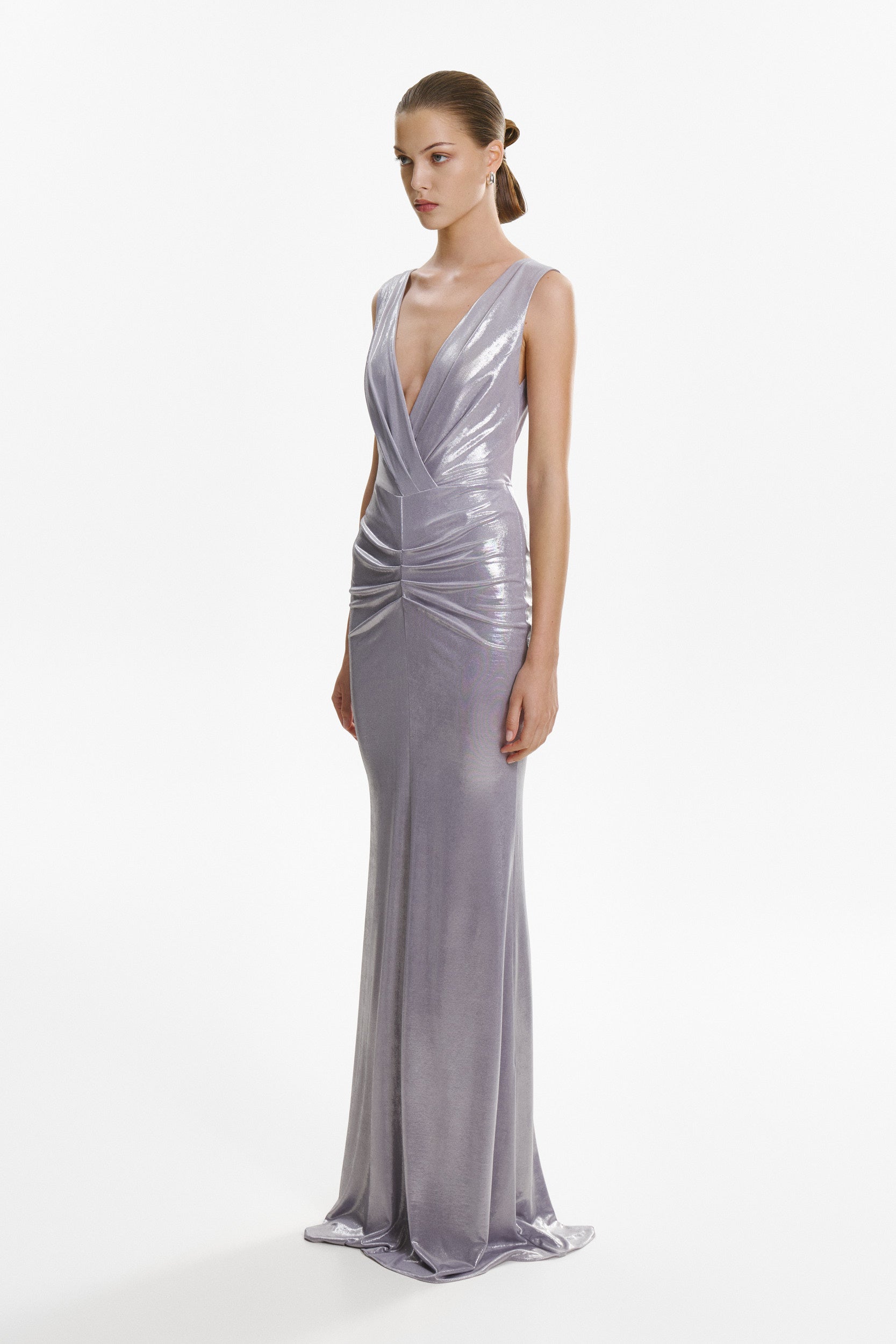 All eyes on you blue jersey gown