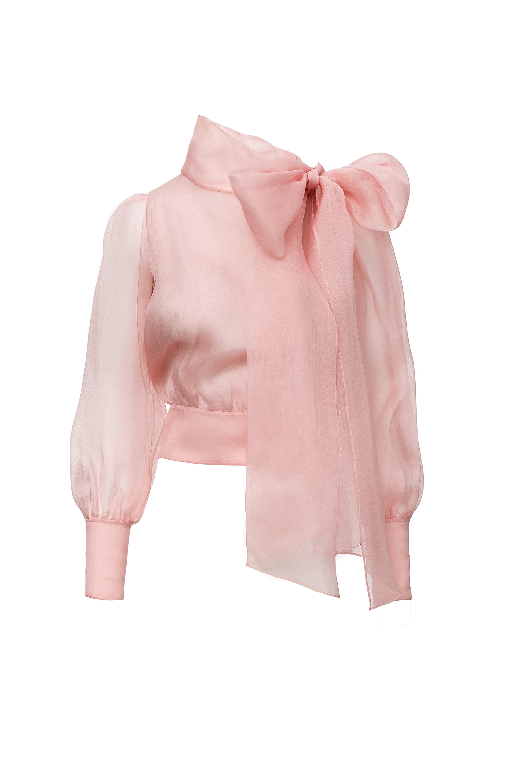 Flawless Pink Bow Blouse