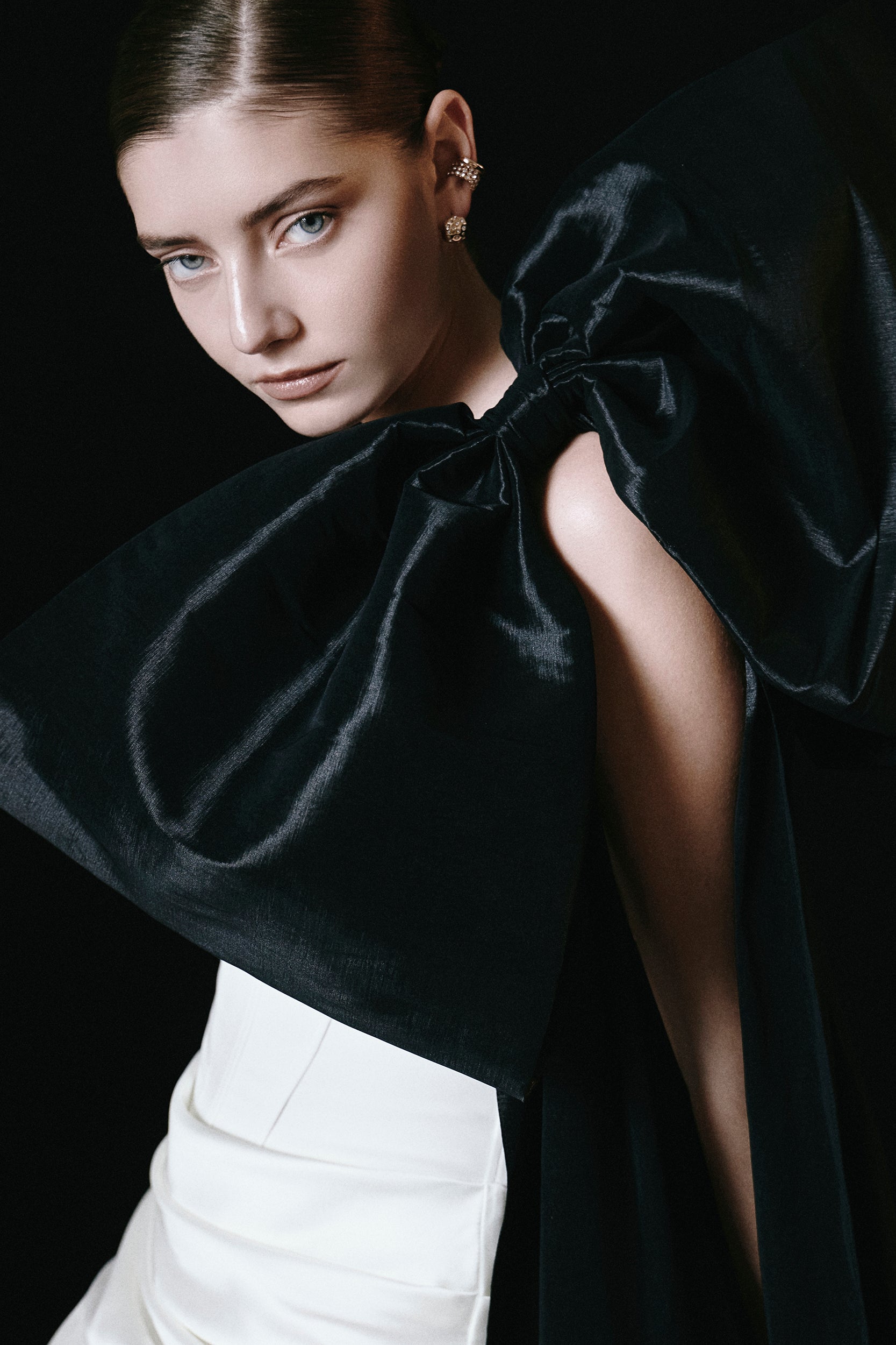 Ribbon accesoire in black