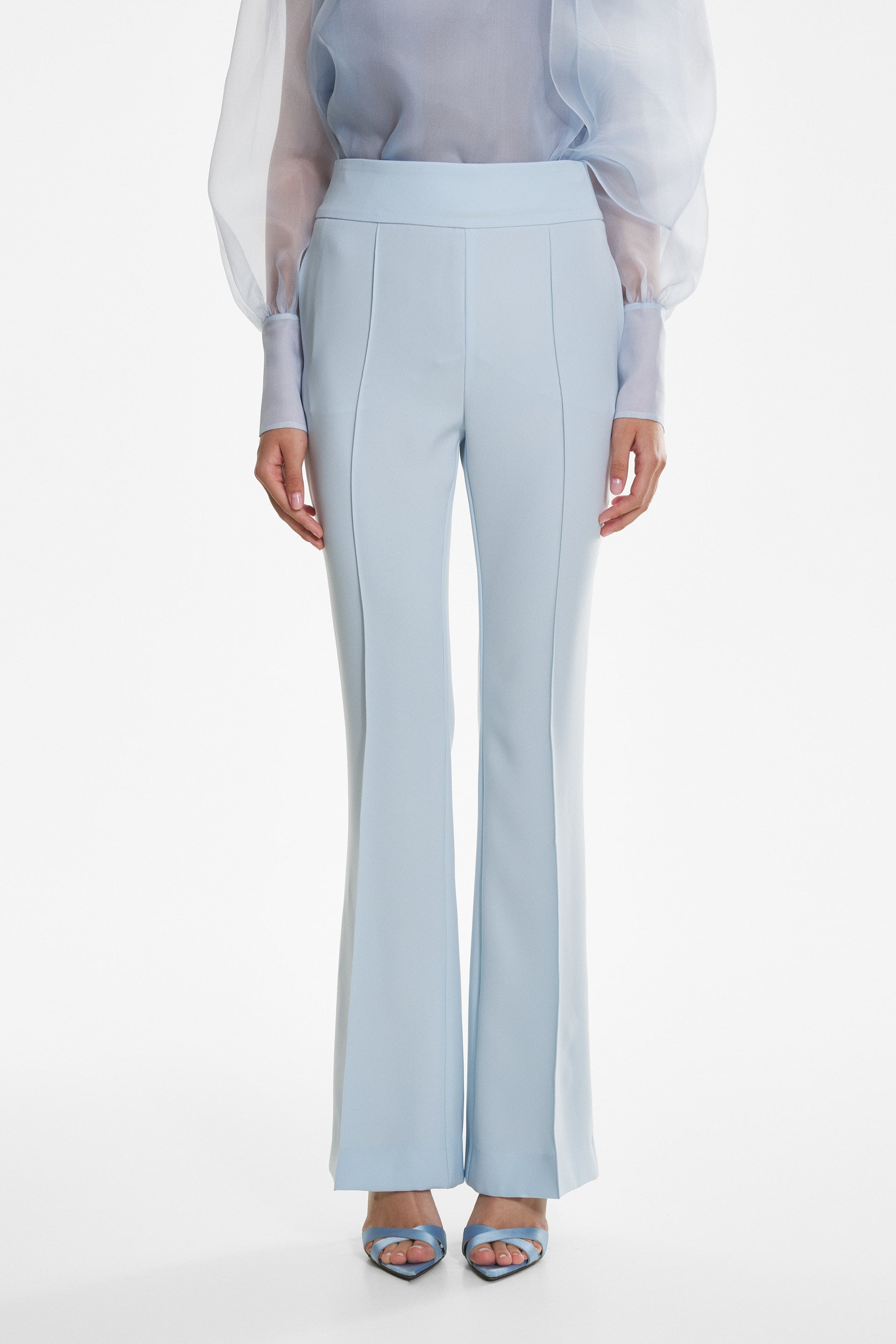 High rise trousers in blue