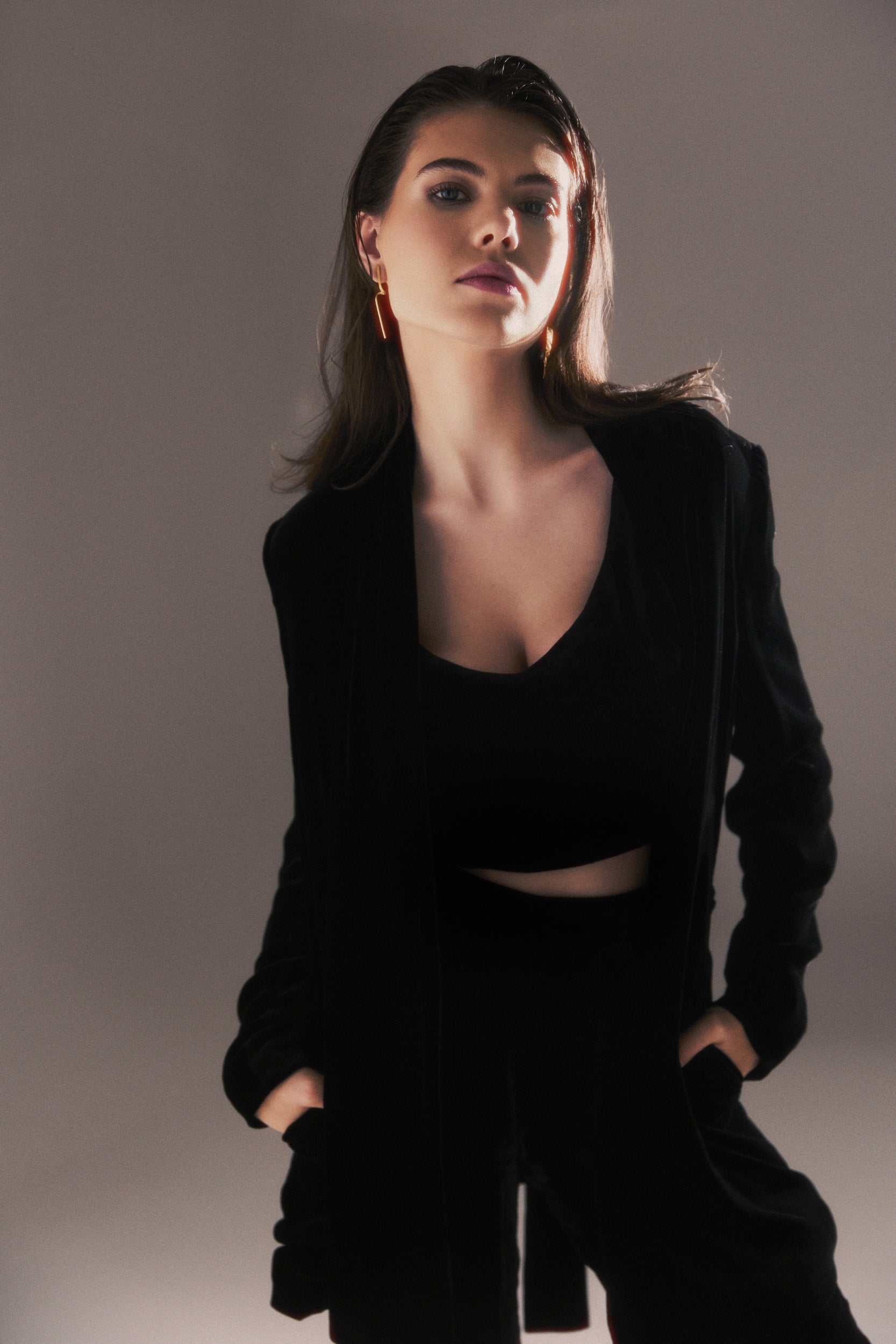The Silk Velvet Crop Top