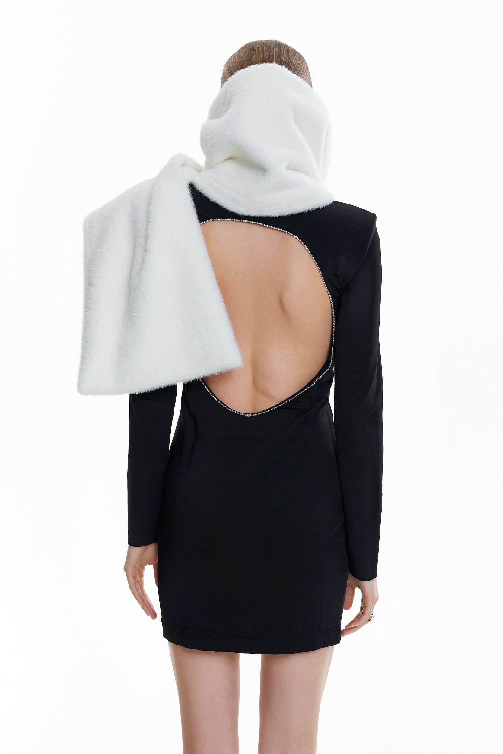 Signature Faux Fur Oversized Scarf