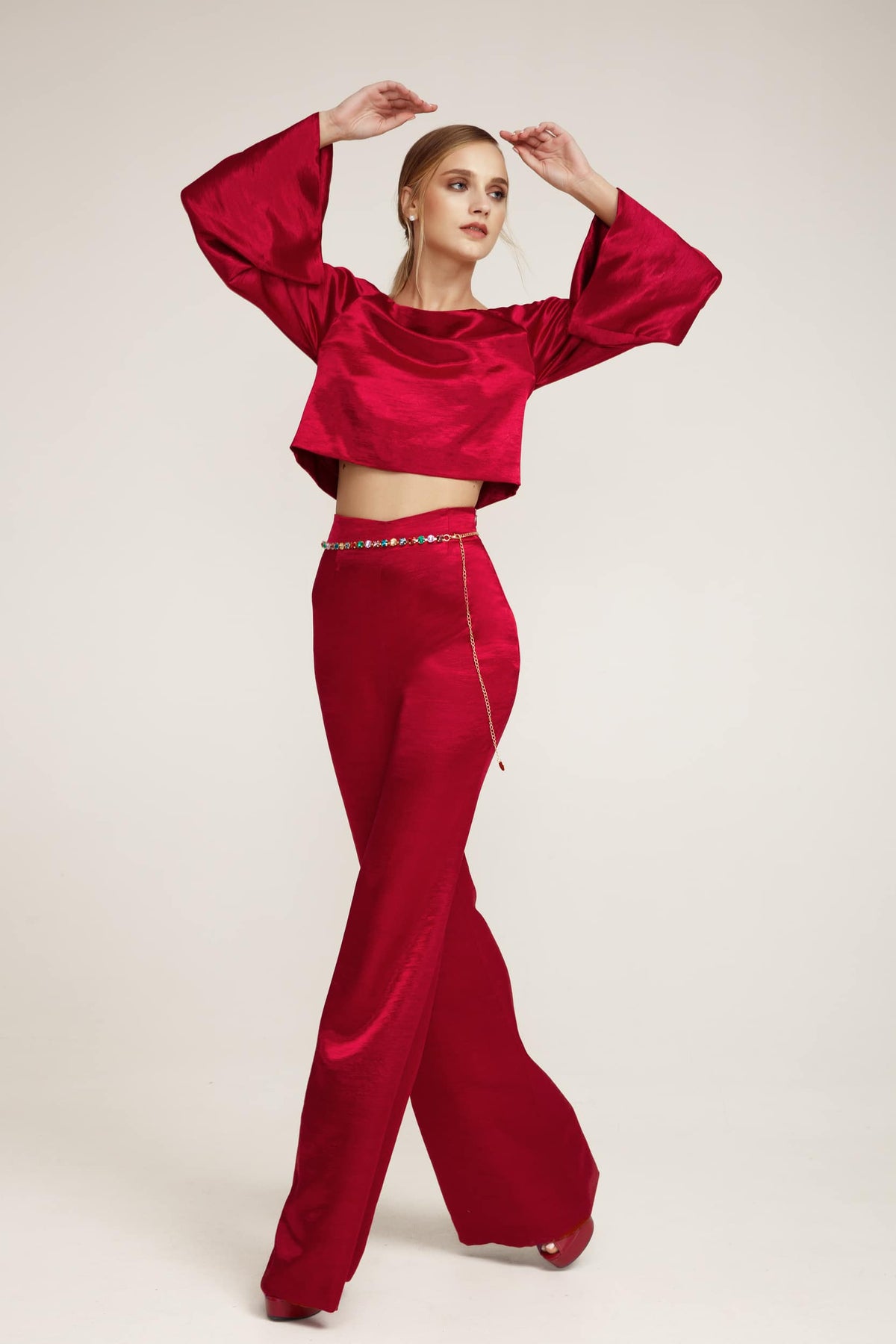 70's Vibes Red Top
