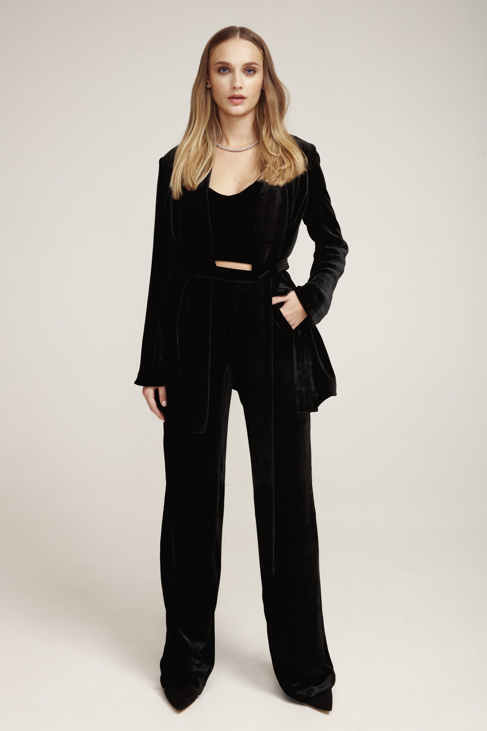 The Silk Velvet Crop Top