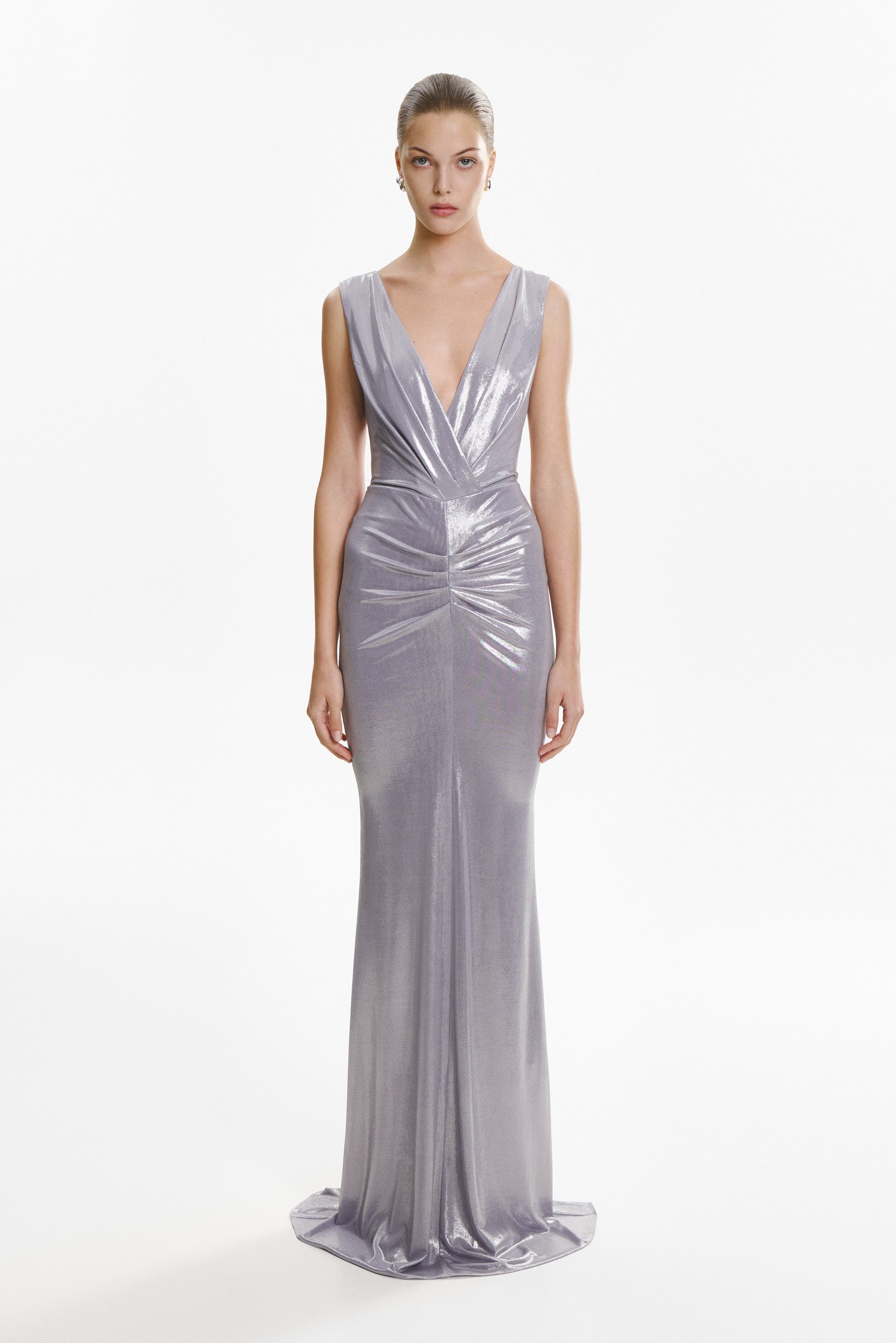 All eyes on you blue jersey gown