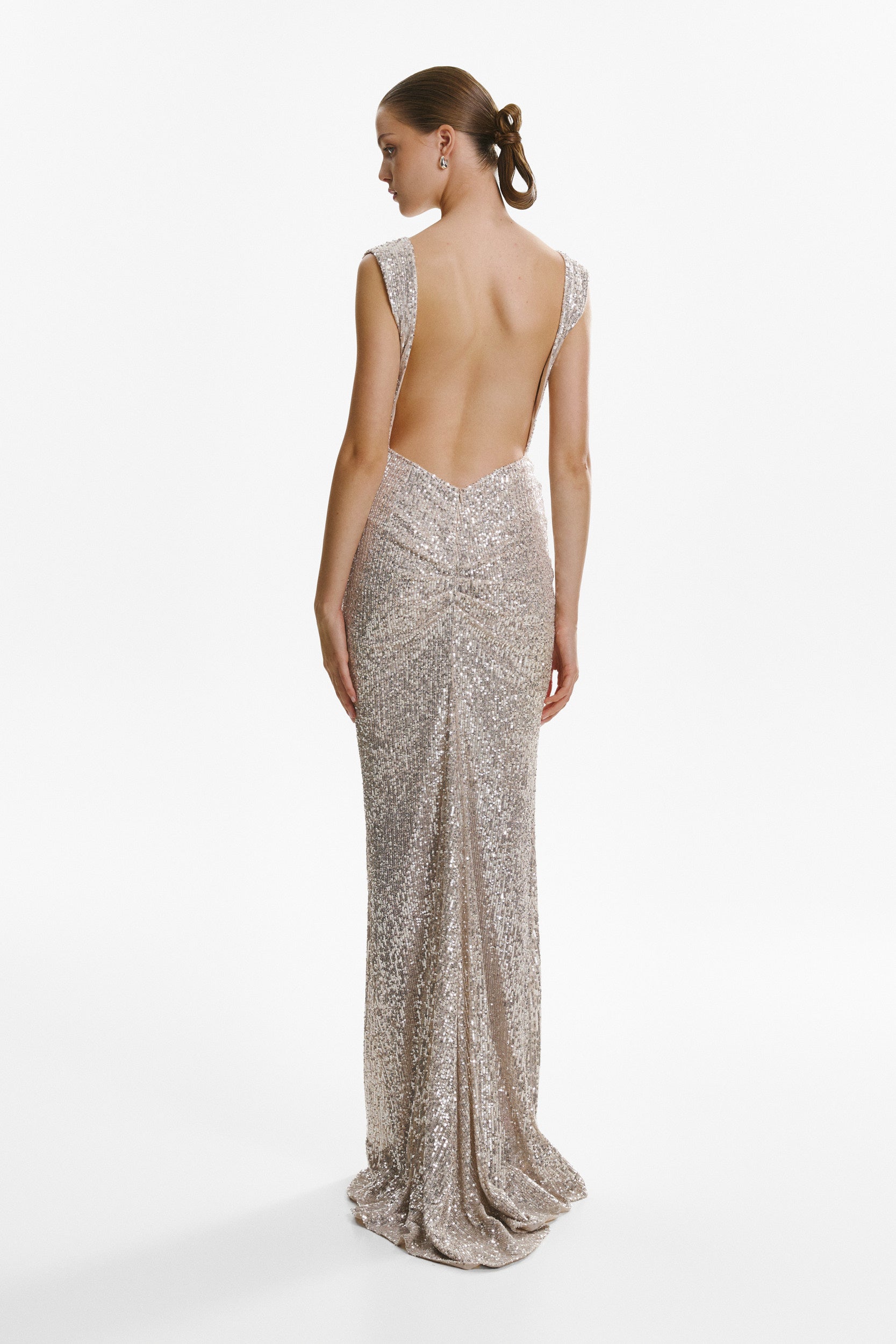 All Eyes On You Silver Sequin Gown All Eyes On You Silver Sequin Gown