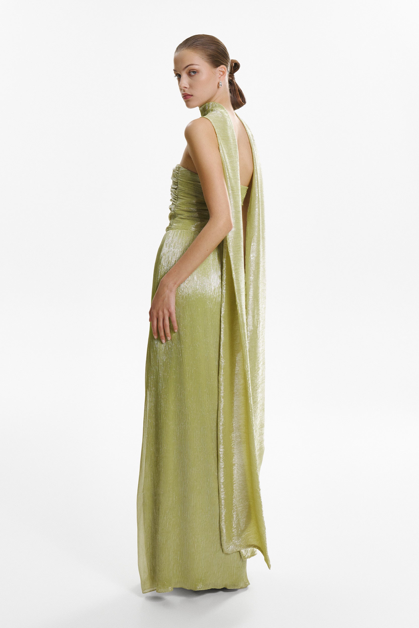 Strapless corset mint dress