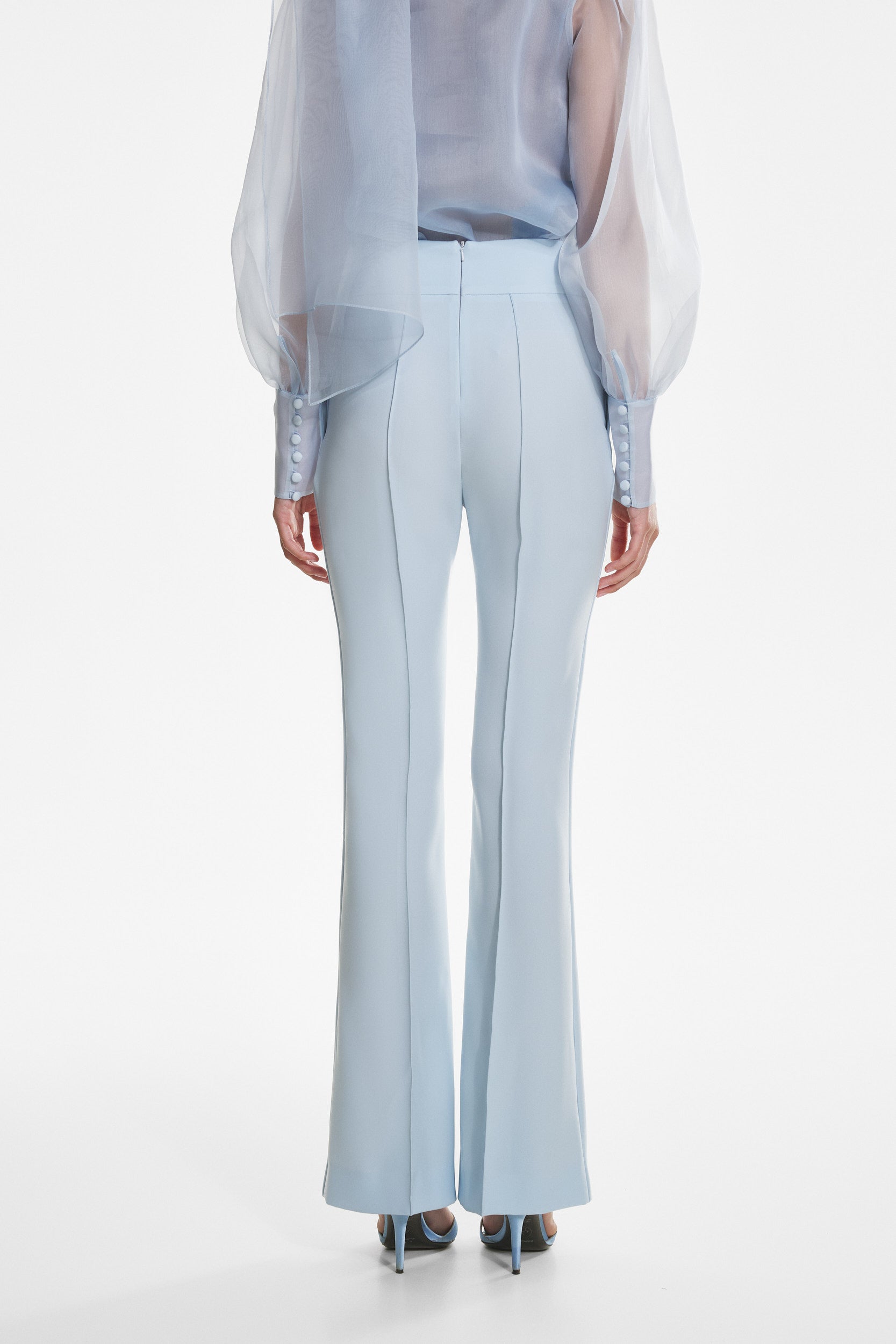 High rise trousers in blue