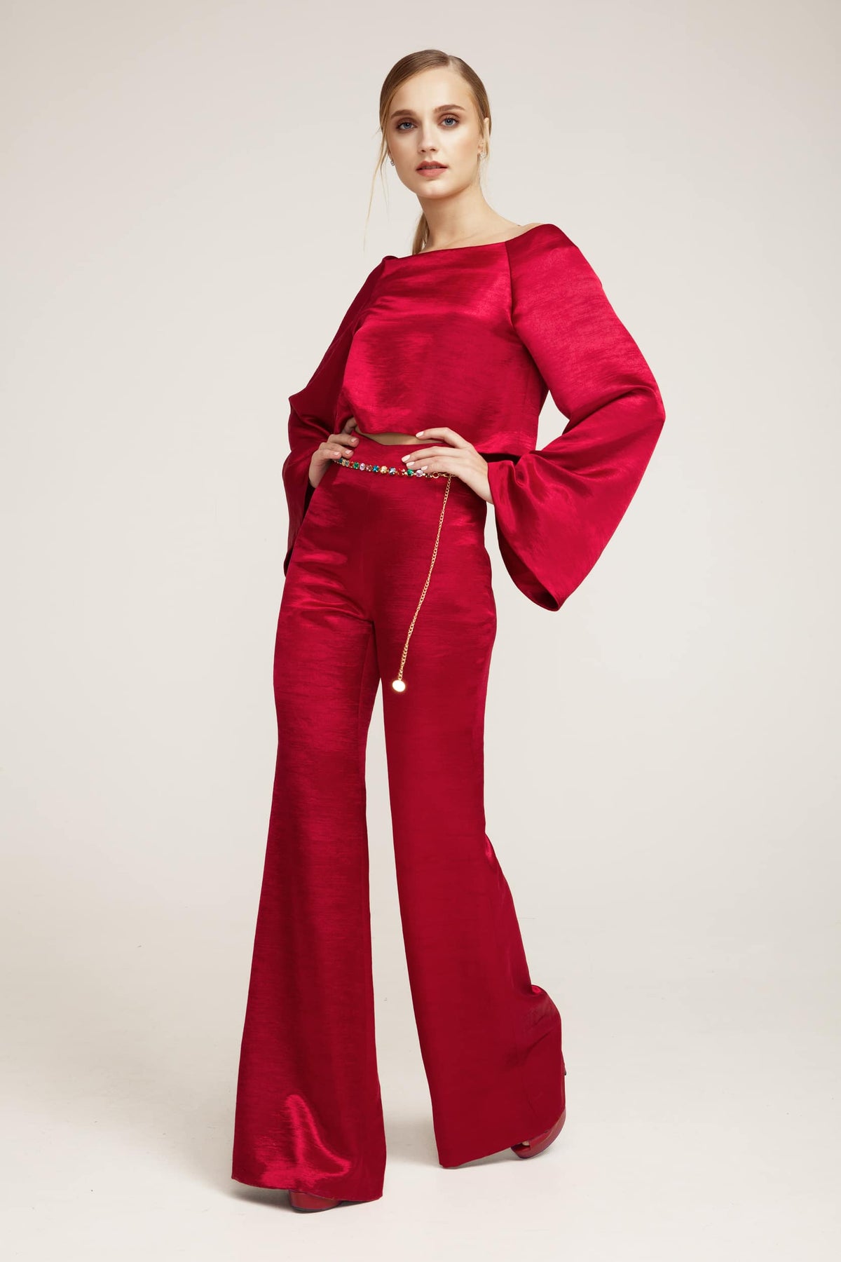 70's Vibes Red Top