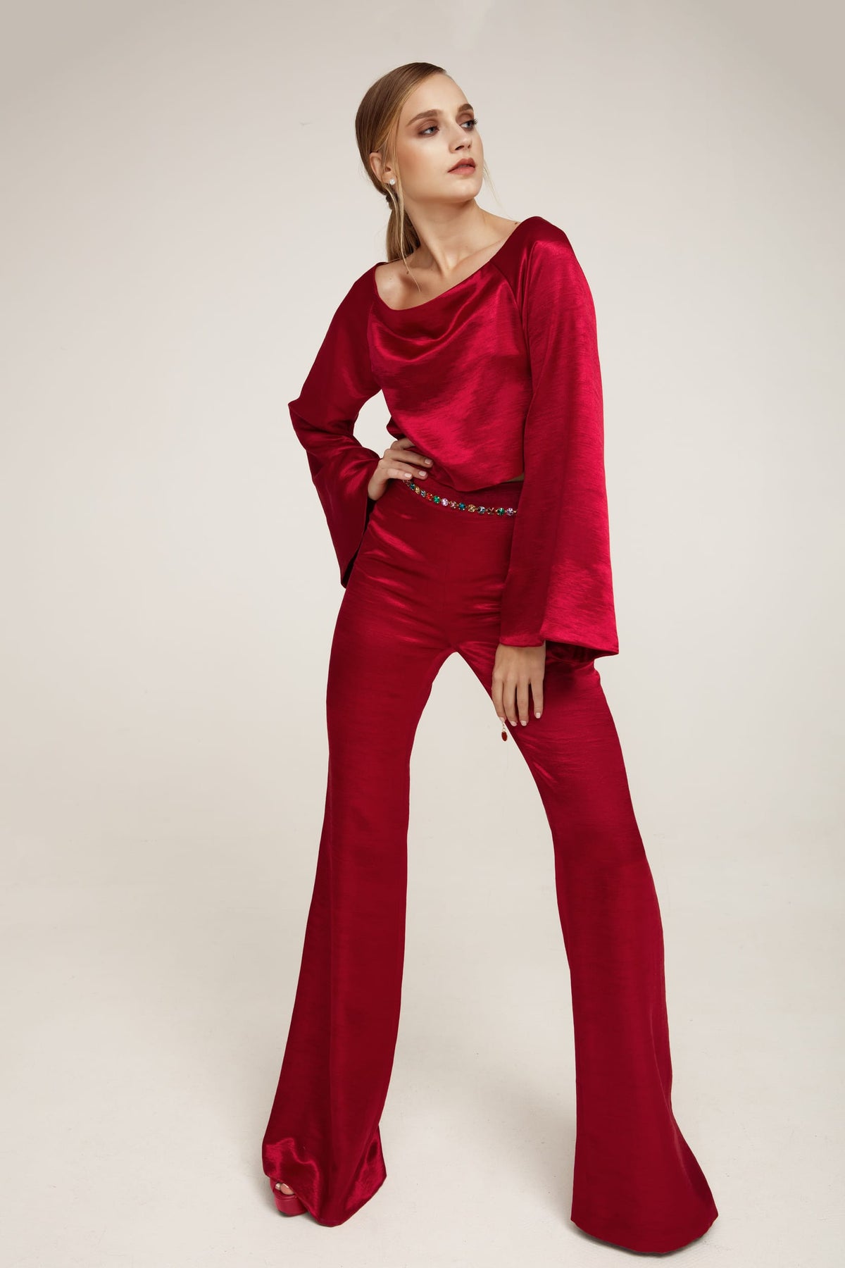 70's Vibes Red Top