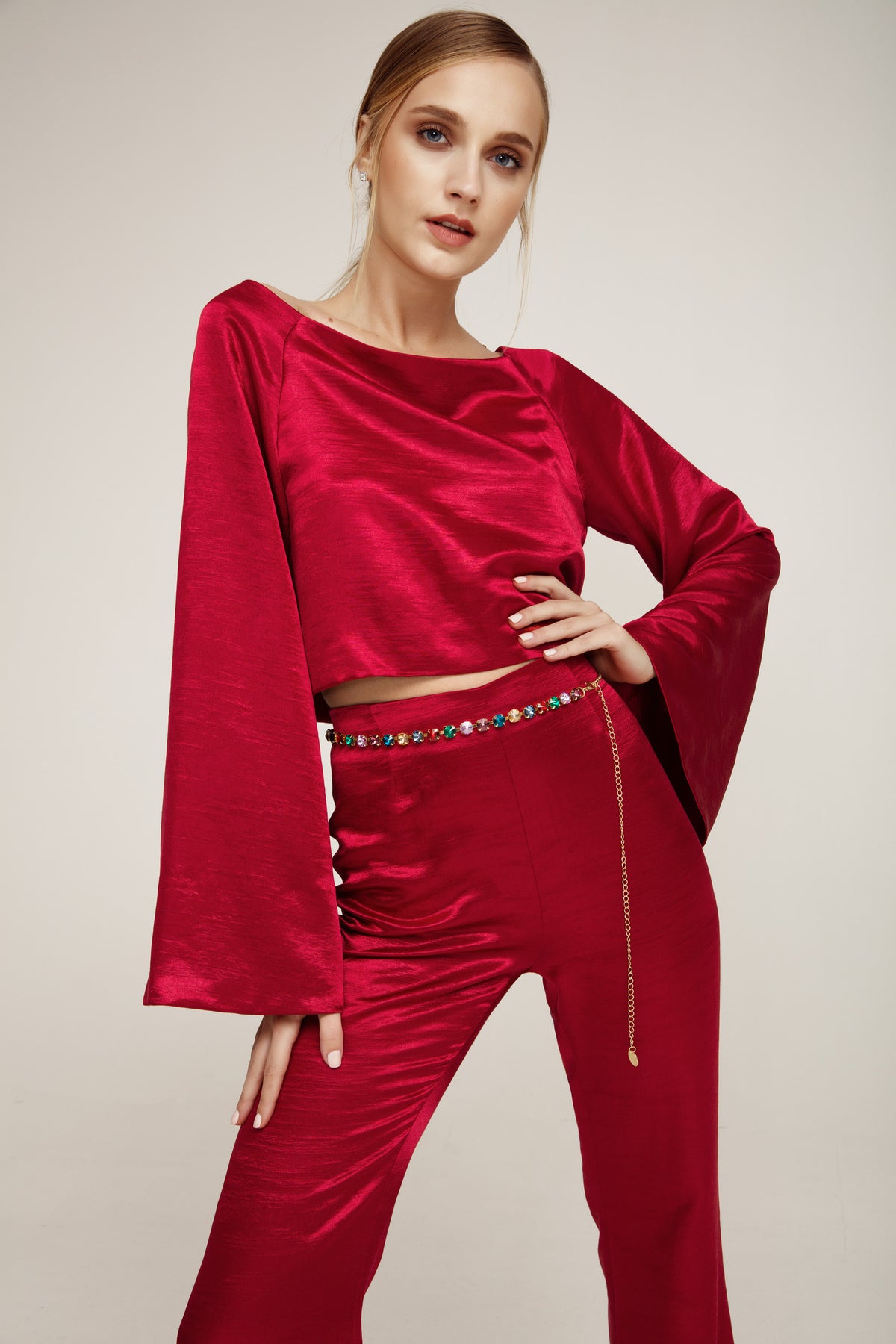 70's Vibes Red Top